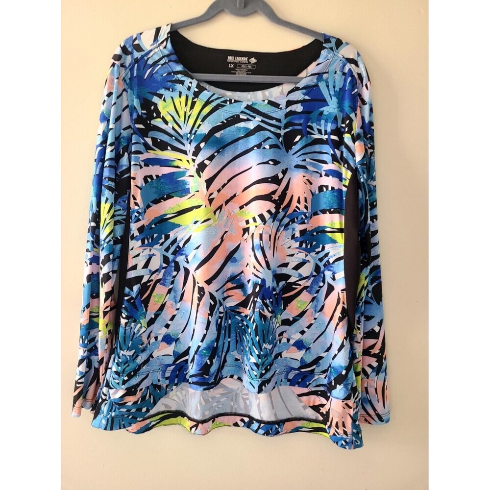 Reel Legends Reel-Tec UPF 50+ Tropical Sun Shirt 1X
